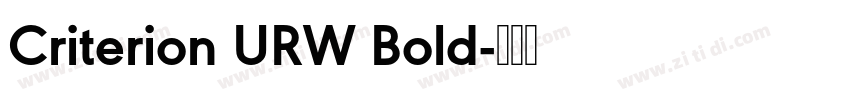 Criterion URW Bold字体转换